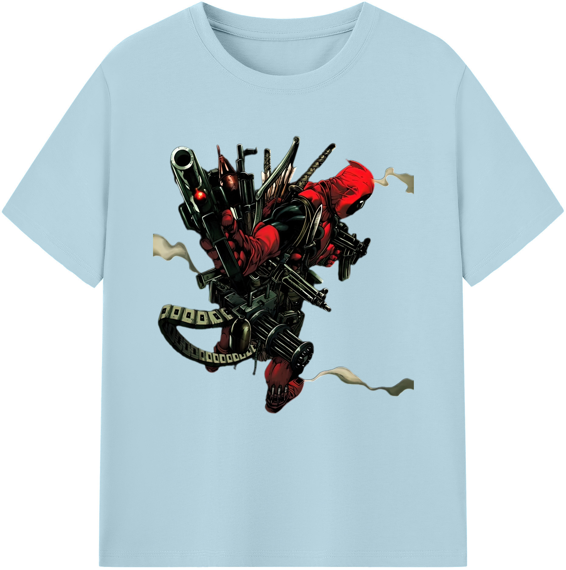 （画像用） Deadpool デッドプール 綿100％半袖Tシャツ（フロントプリント）